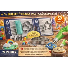 Owersea Pasta Süsleme Seti Krema Sıkma Torbası Duy Seti Cupcake ve Kurabiye Dekorasyon