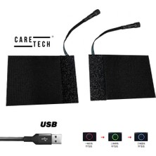 Caretech CT-E974 Elcik Isıtma Motosiklet 3 Kademeli Üstüne Geçirme USB Girişli Motosiklet Gidon Evrensel