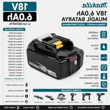 Şanal Makita BL1840-BL1850 18V 6AH BL1840-BL1850 18V 6AH Muadil Batarya