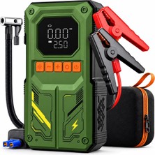 Tr 4'ü 1 Arada Akü Takviye Cihazı 12000 Mah 1000A – Taşınabilir Hava Kompresörü, Powerbank,