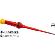 Şanal Düz Uçlu Tornavida, 2.5X75 Mm, 1000V Elektro, Güvenli Kullanım