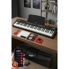 Şanal 61 Tuşlu Bluetooth Org, USB Bağlantı, Tuş Hassasiyeti ve Pedal Çantası