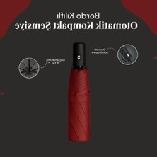 Şanal Bordo Kılıflı Otomatik Kompakt Şemsiye, Pratik ve Kullanışlı