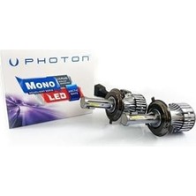 Şanal Mono H4 LED Xenon Oto Ampul, Chevrolet Cruze ile Uyumlu, 6000K Beyaz, Set Of 2