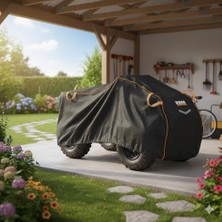 Şanal Haegs Atv Brandası, Atv Koruma Kılıfı, Örtüsü Su Geçirmez Dış Mekan Ağır Hizmet Tipi, 4 Mevsim (XXL-220-95-105) - Siyah