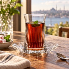 RCR Timeless Çay Bardağı Seti 140 ml Şeffaf