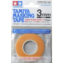 Şanal TAM87208 87208 Maskeleme Bandı 3 Mm/18 M, Model Yapımı, Aksesuar, Sarı