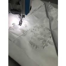 Şanal 200 x 200 cm Beyaz Lüx Saten Güneşlik Perde, 1. Kalite