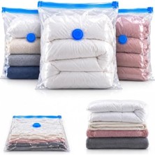 Şanal 3 Adet Büyük Boy Vakumlu Poşet - 80X100 cm Saklama Torbası