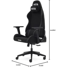 Şanal Siyah Kumaş Oyuncu Koltuğu, Ergonomik Tasarım