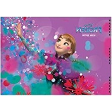 Şanal Spiralli 25X35 cm Resim Defteri - 15 Yaprak, Frozen Temalı