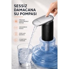 Şanal Ultra Sessiz Şarjlı Otomatik Damacana Su Pompası Yüksek Hızlı Akış 2000MAH Pil