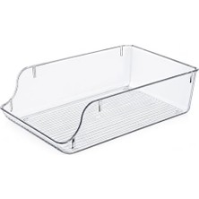 Şanal Şeffaf Içecek Buzdolabı ve Raf Düzenleyici Kutusu, Büyük 36X23,5X10 cm