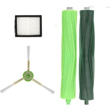 Şanal Ozemtek Irobot Roomba I5 I7 I3 Yedek Parça Set,rulo Fırça, Yan Fırça, Hepa Filtre Roomba I7 Serisi ile Uyumlu Yedek Set