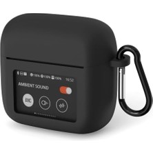 Şanal Jbl Tour Pro 3 Kılıf Askı Aparatlı Mat Silikon Siyah [jbl Tour Pro 3 ile Uyumlu]