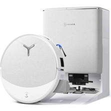 Şanal Ecovacs Deebot T90 Omni Robot Süpürge, Yıkama ve Paspas Için, 30.000 Pa, Ozmo Rulo 3.0, Zerotangle 4.0, 75°c'de Sıcak Su ile Temizleme, Otomatik Boşaltma, Beyaz