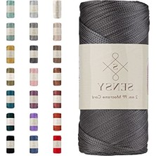 Şanal 230 Metre Koyu Gri Polyester Makrome Ipi, 200 gr