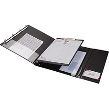Şanal Çok Fonksiyonel Evrak Sunum Tanıtım Firma Klasörü Sekreterlik A4 4 Halkalı Ring Binder File 250 Yaprak Kapasiteli 27X33 Cm. - Lacivert