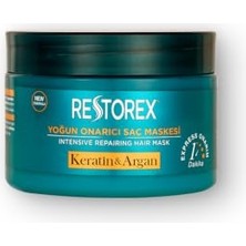 Şanal Restorex Keratin & Argan Onarıcı Saç Bakım Maskesi 300 Mililitre, Yıpranmış ve Hasar Görmüş Saçlar Botoks Etkili