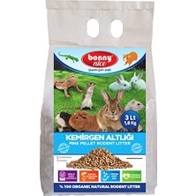 Şanal Bonny Nice Doğal Çam Pelet Tavşan Kafes Altlığı 1.8 kg 3 Lt (2 Adet)