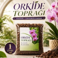 Şanal 1 Litre - Orkide Toprağı - Cococips ve Çam Kabuğu Karışımı Profesyonel Orkide Toprak Karışımı