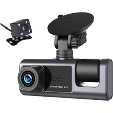 Şanal 1080P Full Hd Araç Içi Kamera, Üç Kameralı, Gece Görüşlü ve Kayıt Özelliği