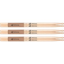 Şanal La Specials Davul Çubukları | Davul Çubukları | 5A Hickory Davul Çubukları, Oval Ahşap Başlık, Üç Çift