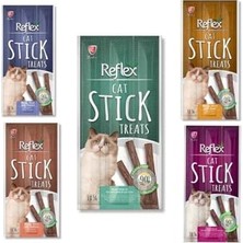 Şanal Karışık Kedi Ödül Çubuğu Seti, 3 x 5 Gr, 5 Adet