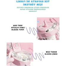 Şanal Süslü Pipetli Tritan Çocuk Matara, 860ML