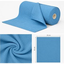 Şanal Deconox 20'li RULO%100 Mikrofiber Temizlik Bezi - 25X32 cm Büyük Ebat, Kopar Kullan Çok Amaçlı Yıkanabilir Pratik Temizlik Havlusu (Mavi, Beyaz, Bej ve Pembe Renk Seçenekleriyle)