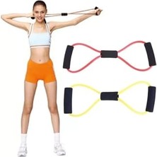 Şanal Direnç Lastiği, Pilates Egzersiz Bandı, Karışık Renkler, Set