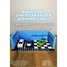 Şanal 1/64 Ölçek Diaroma Araç Sergileme Garajı - Falken - 5 Araçlık
