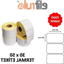 Şanal Termal Barkod Etiketi, 30X50 Mm, 1000 Adet