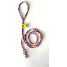 Şanal Kedi Köpek Gezdirme Ipi/zinciri - Tasma Halatı/kayışı - Leash- 150 Cm. Renk:rainbow