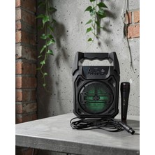 Lotus Store 1606 Taşınabilir Bluetooth Hoparlör Mikrofonlu Fm Radyo USB Sd Kart Tws