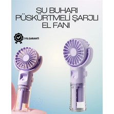 Lotus Store 1606 Şarjlı Buğu Fanı – Nemlendirici Sis Fonksiyonlu, Tip-C Girişli, Taşınabilir Masa Fanı