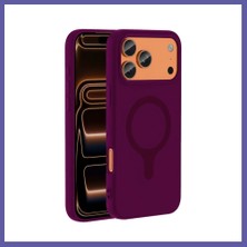 Nida Joko iPhone 18 Pro/17 Pro Z Silikon Magsafe Kapak - Bordo Nıda