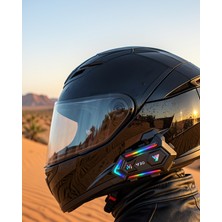 Lotus Store 1606 Bluetooth 5.3 Motosiklet Kask Intercom Su Geçirmez XXUCZZZY20İNTERCOMMM-1