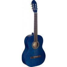 Die Grup Tr 4/4 Tam Boy Klasik Ispanyol Naylon Ip Gitar, Mat Mavi Kaplama