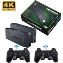 Lotus Store 1606 Game Stick El Atarisi 2.4g Kablosuz Çift Kol Oyunlar 4K Game Stick 3500 Oyunlu Atari Uyumlu