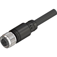 Katlax CBF12-S55N0-02BPVC 5 Pin Dişi M12 2m Düz Pvc Sensör Kablosu