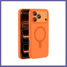Nida Joko iPhone 18 Pro/17 Pro Z Silikon Magsafe Kapak - Turuncu Nıda