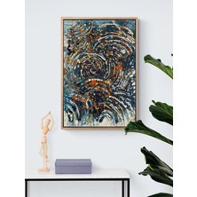 Simurg Sanatevi Duygusal Dalgalar Yağlı Boya Tablosu - Tuval Üzerine El Yapımı - 40 x 60 cm
