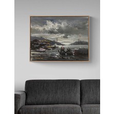Simurg Sanatevi Istanbul’da Bir Gün Yağlı Boya Tablosu - Tuval Üzerine El Yapımı - 80 x 60 cm