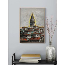 Simurg Sanatevi Galata’da Gün Yağlı Boya Tablosu - Tuval Üzerine El Yapımı - 50 x 70 cm