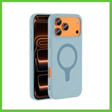 Bezos Joko iPhone 18 Pro Max/17 Pro Max Z Silikon Magsafe Kapak - Açık Mavi Dmc