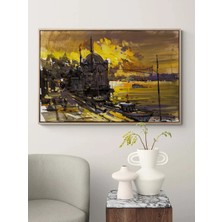 Simurg Sanatevi Ortaköy’de Bir An Yağlı Boya Tablosu - Tuval Üzerine El Yapımı - 90 x 60 cm