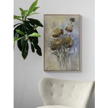 Simurg Sanatevi Anemon Çiçeği Yağlı Boya Tablosu - Tuval Üzerine El Yapımı - 50 x 80 cm