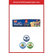 Roll-Up Roll Up Çift Kilitli Poşet 18*21,4cm & 24*27,5cm 15+15 Adet
