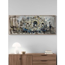 Simurg Sanatevi Geçmişin Izinde Yağlı Boya Tablosu - Tuval Üzerine El Yapımı - 150 x 60 cm
